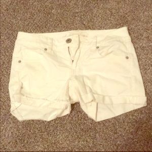 AE White Jean Shorts